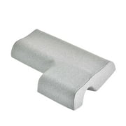 CUTICATE Couples Pillow Arched Cuddle Slow Arm Tunnel Pillow with Arm Hole Sleep Pillow Memory Foam for Cuddling Neck Shoulder light gray for Left
